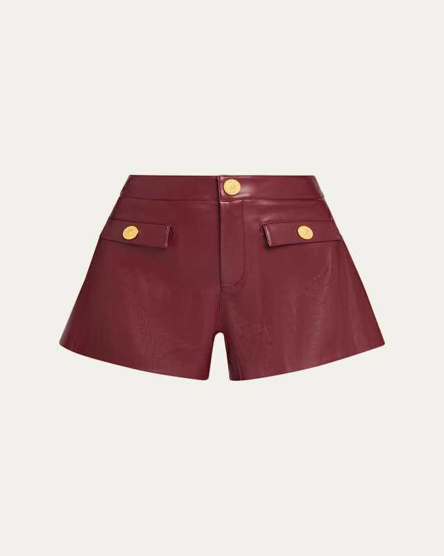 Dionne Faux Leather Shorts